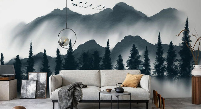 PHOTOWALL / Japanese Watercolored Ink Landscape (e92832)