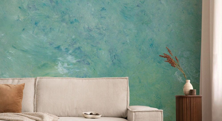 PHOTOWALL / Aquamarine Oil Texture (e92927)