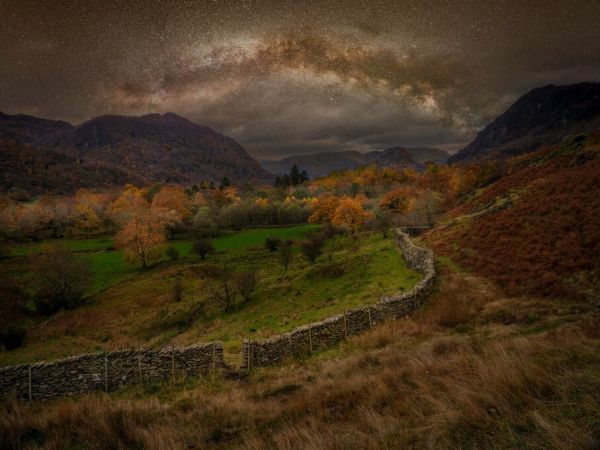 PHOTOWALL / Milky Way Across Buttermere Lake District II (e92974)