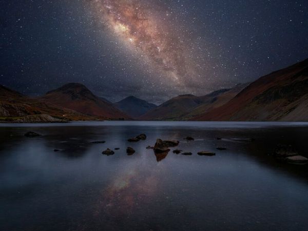 PHOTOWALL / Milky Way Across Buttermere Lake District III (e92975)