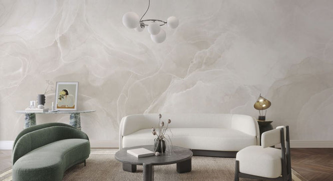PHOTOWALL / Marble Breeze - Ivory - Wide (e92997)