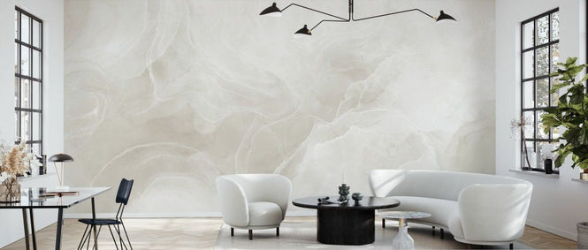 PHOTOWALL / Marble Breeze - Ivory - Wide (e92997)