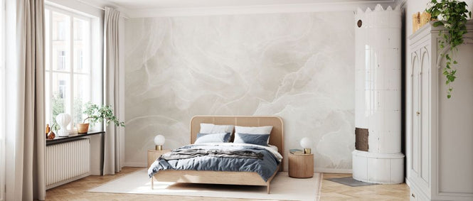 PHOTOWALL / Marble Breeze - Ivory - Wide (e92997)