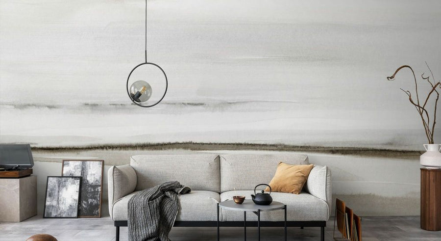 PHOTOWALL / Watercolor Seascape in Neutral Tones (e93061)