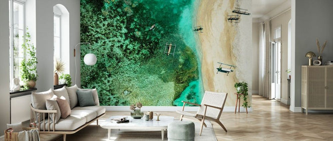 PHOTOWALL / Aerial Summer - Jade Coral Reef (e93133)