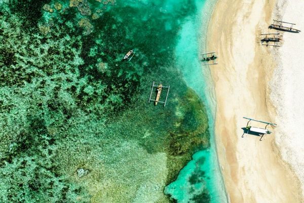 PHOTOWALL / Aerial Summer - Jade Coral Reef (e93133)