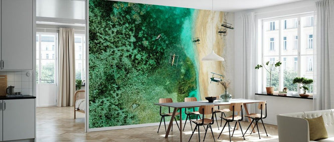 PHOTOWALL / Aerial Summer - Jade Coral Reef (e93133)