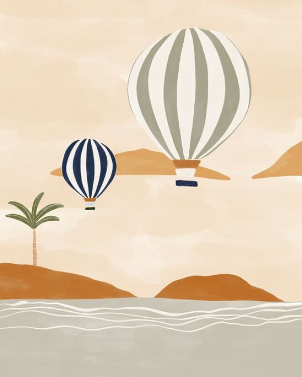 PHOTOWALL / Air Balloons in Desert (e93273)