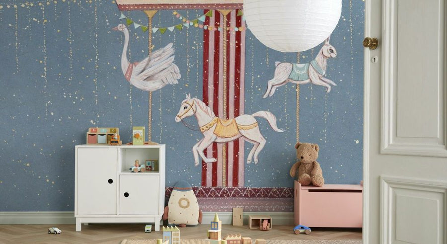 PHOTOWALL / Carousel - Blue (e93333)