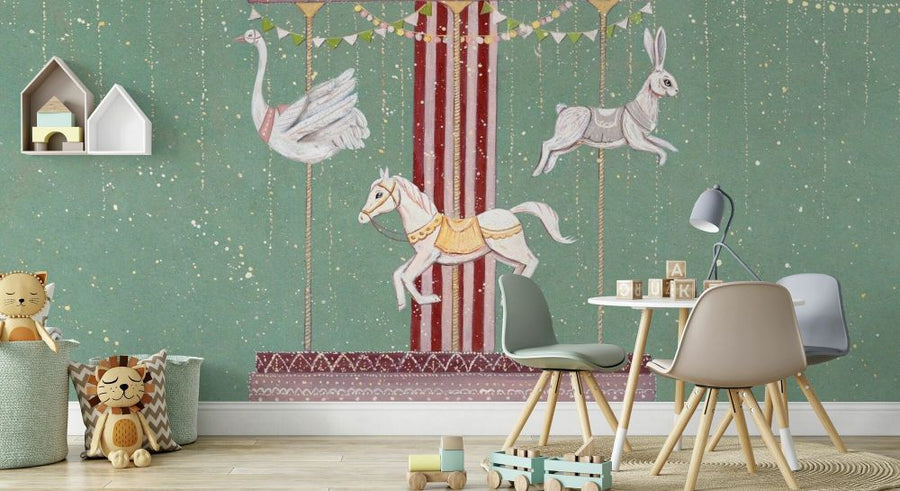 PHOTOWALL / Carousel - Green (e93334)