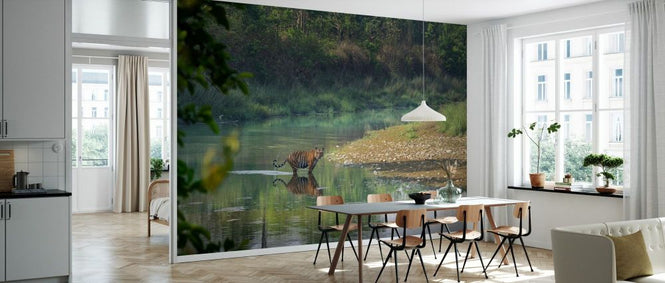 PHOTOWALL / Bengal Tiger Standing in Rriver (e93348)