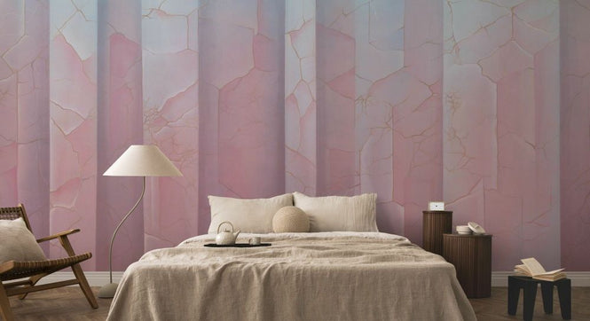 PHOTOWALL / Artistic Marblescape - Dip Dye Pink (e93421)