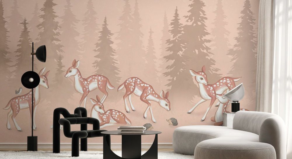 PHOTOWALL / Oh Deer - Beige (e93437) | 輸入壁紙専門店 WALPA – WALPA.jp