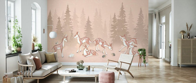 PHOTOWALL / Oh Deer - Beige (e93437)