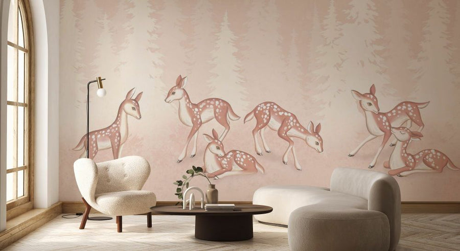 PHOTOWALL / Oh Deer IV - White Trees Only Deer (e93440)