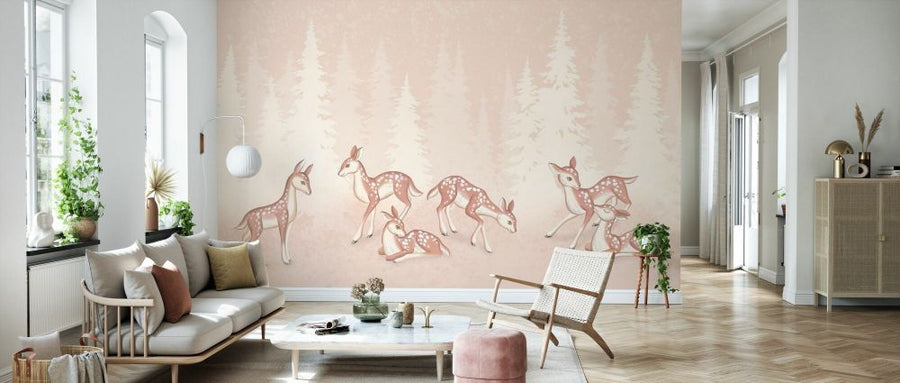 PHOTOWALL / Oh Deer IV - White Trees Only Deer (e93440)