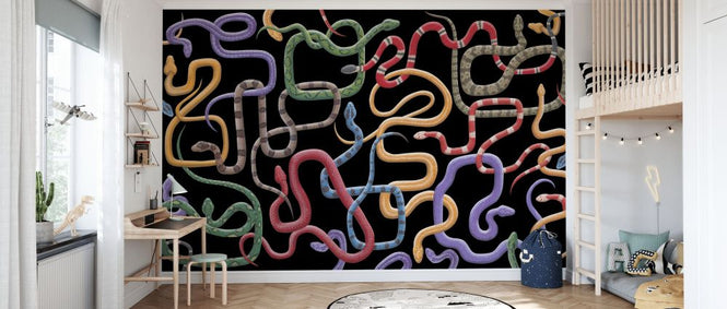 PHOTOWALL / Serpentine Elegance - Venomous Tints (e93444)