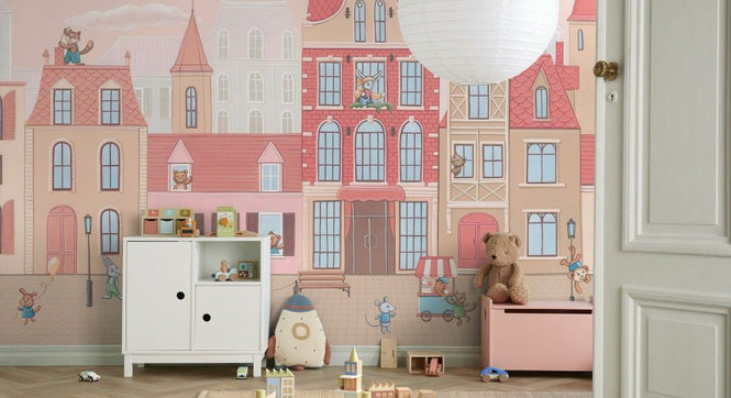 PHOTOWALL / Village of Furry Friends - Pink Hour (e93448)
