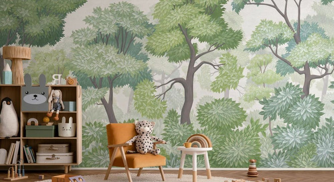 PHOTOWALL / Woodland Textures - Sylvan Serenity (e93451)