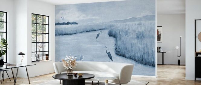 PHOTOWALL / Heron Bay - Blue (e93498)