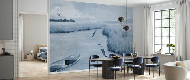 PHOTOWALL / Heron Bay - Blue (e93498)