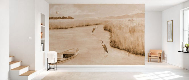 PHOTOWALL / Heron Bay - Sepia (e93499)