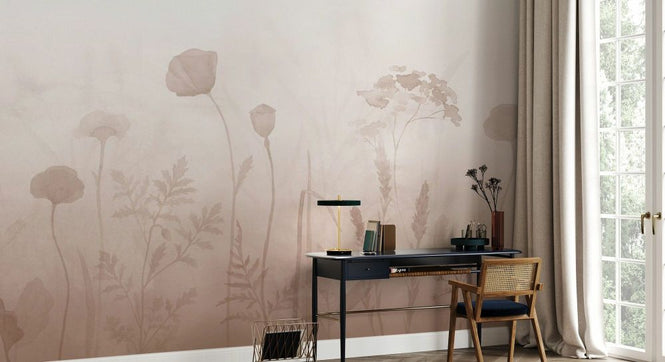 PHOTOWALL / Foggy Flowers - Sunrise (e93513)