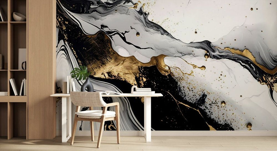 PHOTOWALL / Marble Ink Painting (e93539)