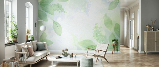 PHOTOWALL / Soft Green Leaves (e93542)