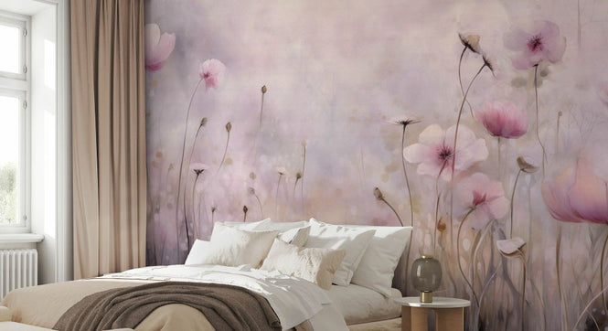 PHOTOWALL / Pink Water Poppies (e93563)