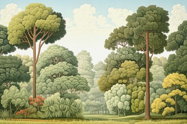PHOTOWALL / Woodcut Forest (e93572)