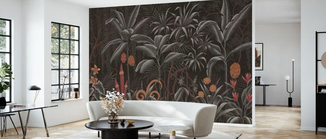 PHOTOWALL / Tropical Plants in the Jungle - Brown (e93625)