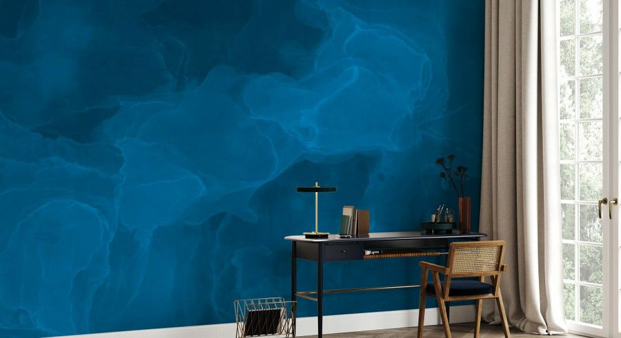 PHOTOWALL / Abstract Wall Texture - Dark Blue (e93653)