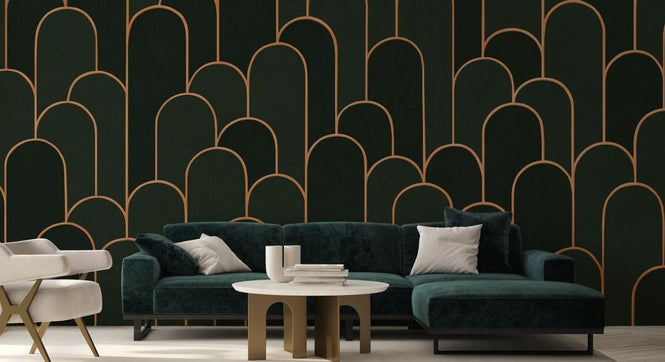 PHOTOWALL / Grand Arches Pattern - Green Classic (e93673)