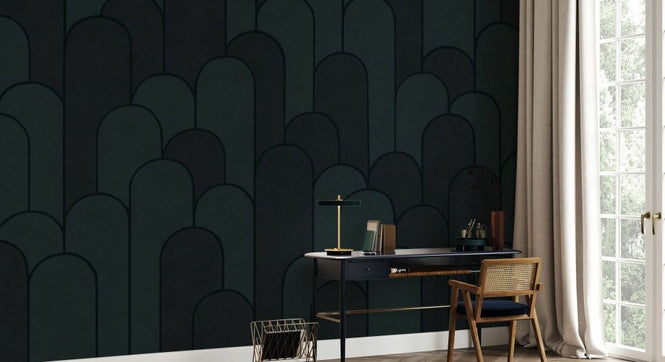 PHOTOWALL / Grand Arches Pattern - Navy (e93674)