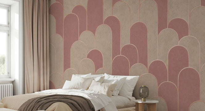 PHOTOWALL / Grand Arches Pattern - Pink Beige (e93677)