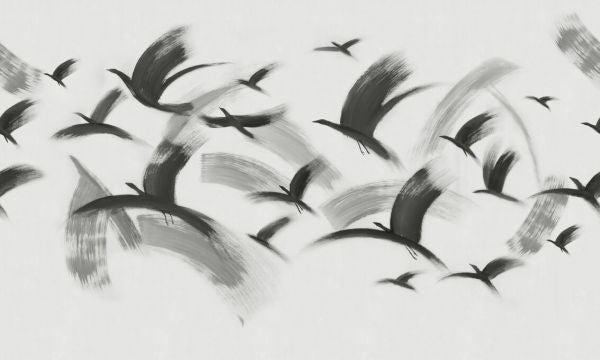 PHOTOWALL / Flock of Birds - BW (e93678)