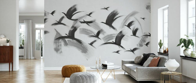 PHOTOWALL / Flock of Birds - BW (e93678)