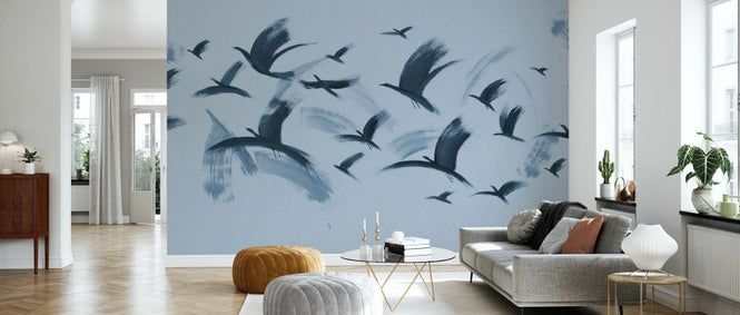 PHOTOWALL / Flock of Birds - Blue (e93680)