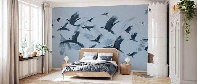 PHOTOWALL / Flock of Birds - Blue (e93680)