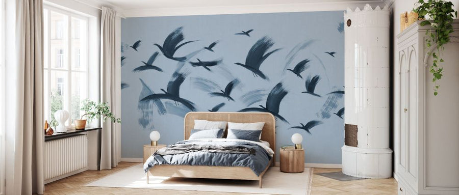 PHOTOWALL / Flock of Birds - Blue (e93680)