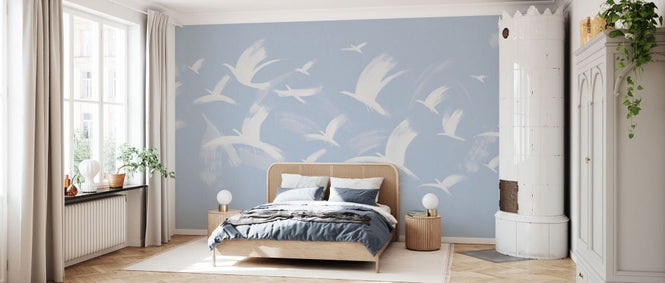 PHOTOWALL / Flock of Birds - Blue II (e93681)