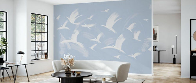 PHOTOWALL / Flock of Birds - Blue II (e93681)