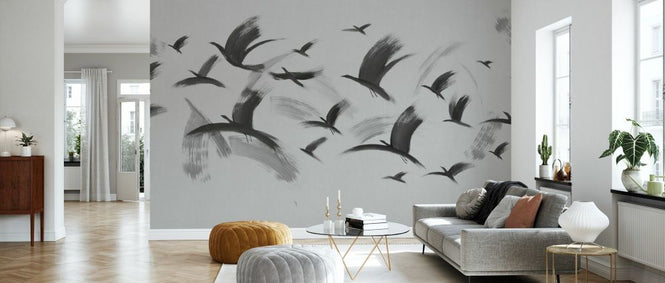 PHOTOWALL / Flock of Birds - Grey (e93682)