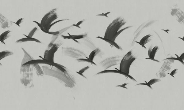PHOTOWALL / Flock of Birds - Grey (e93682)