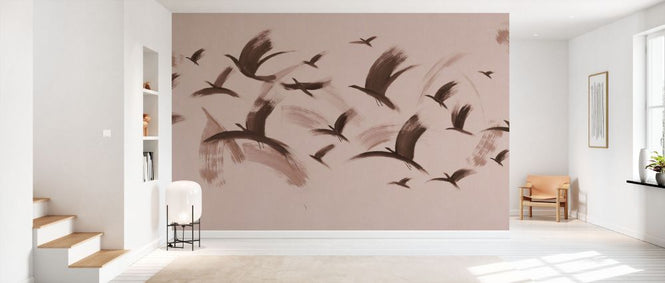 PHOTOWALL / Flock of Birds - Sepia (e93684)