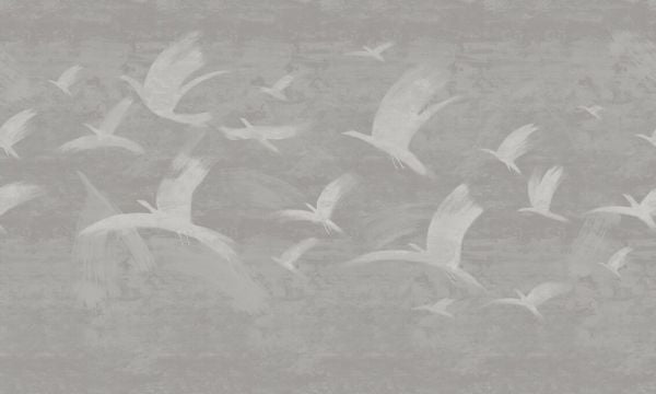 PHOTOWALL / Flock of Birds - Warm Grey (e93685)