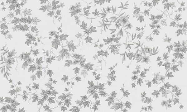 PHOTOWALL / Lovely Floral Design - BW (e93693)