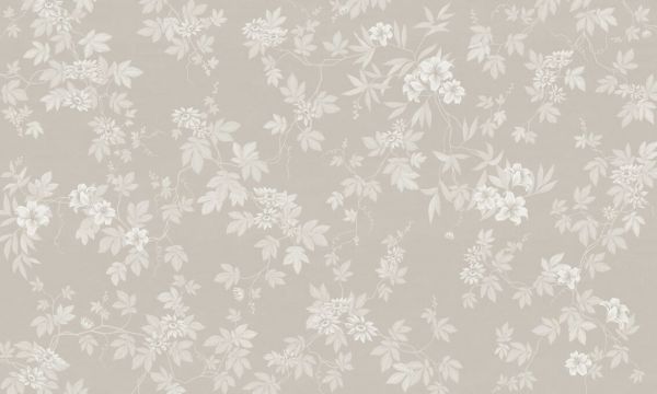 PHOTOWALL / Lovely Floral Design - Beige White (e93695)