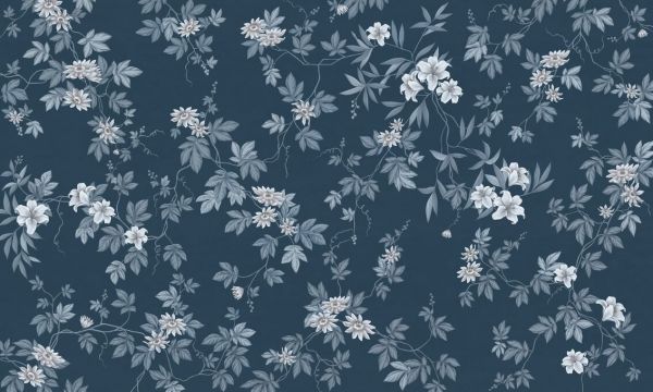 PHOTOWALL / Lovely Floral Design - Blue (e93696)